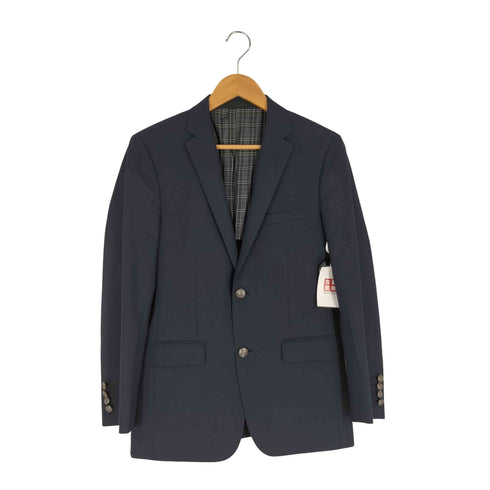 バーバリーブラックレーベル BURBERRY BLACK LABEL 裏地チェック ウールポリ 2Bテーラードジャケット メンズ import:M
